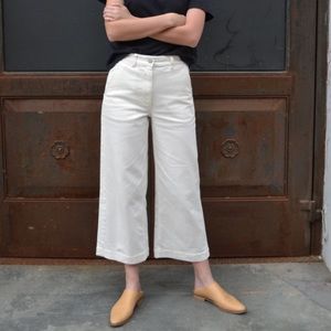 Everlane Wide Leg Crop - Bone